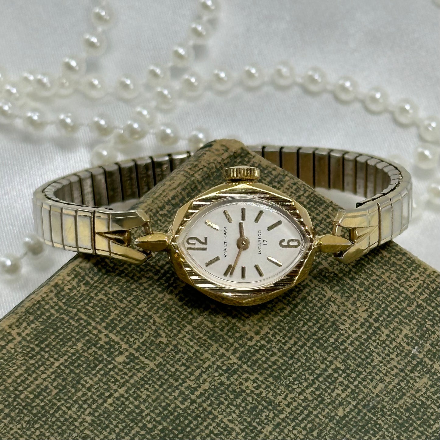 Vintage Dainty Gold Waltham Cocktail Watch