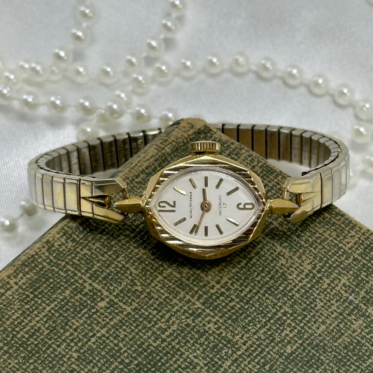 Vintage Dainty Gold Waltham Cocktail Watch