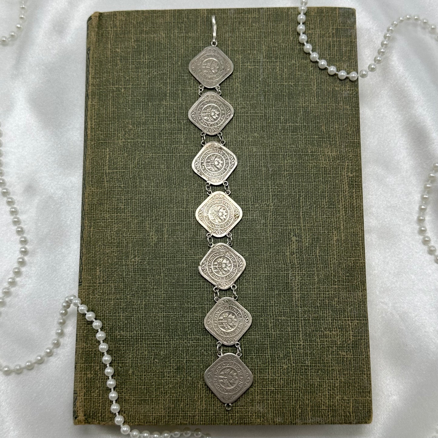Vintage Dutch coin bracelet