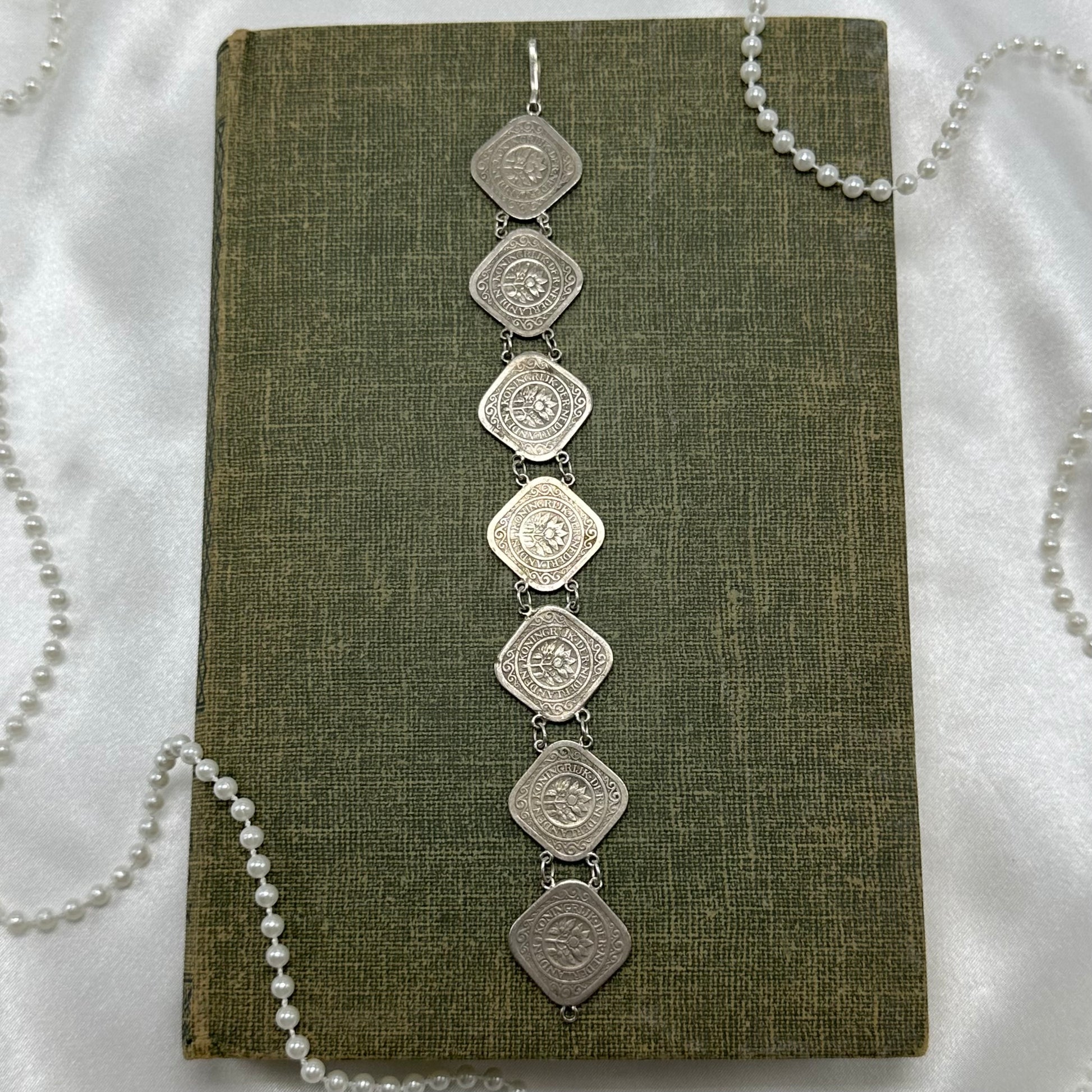 Vintage Dutch coin bracelet