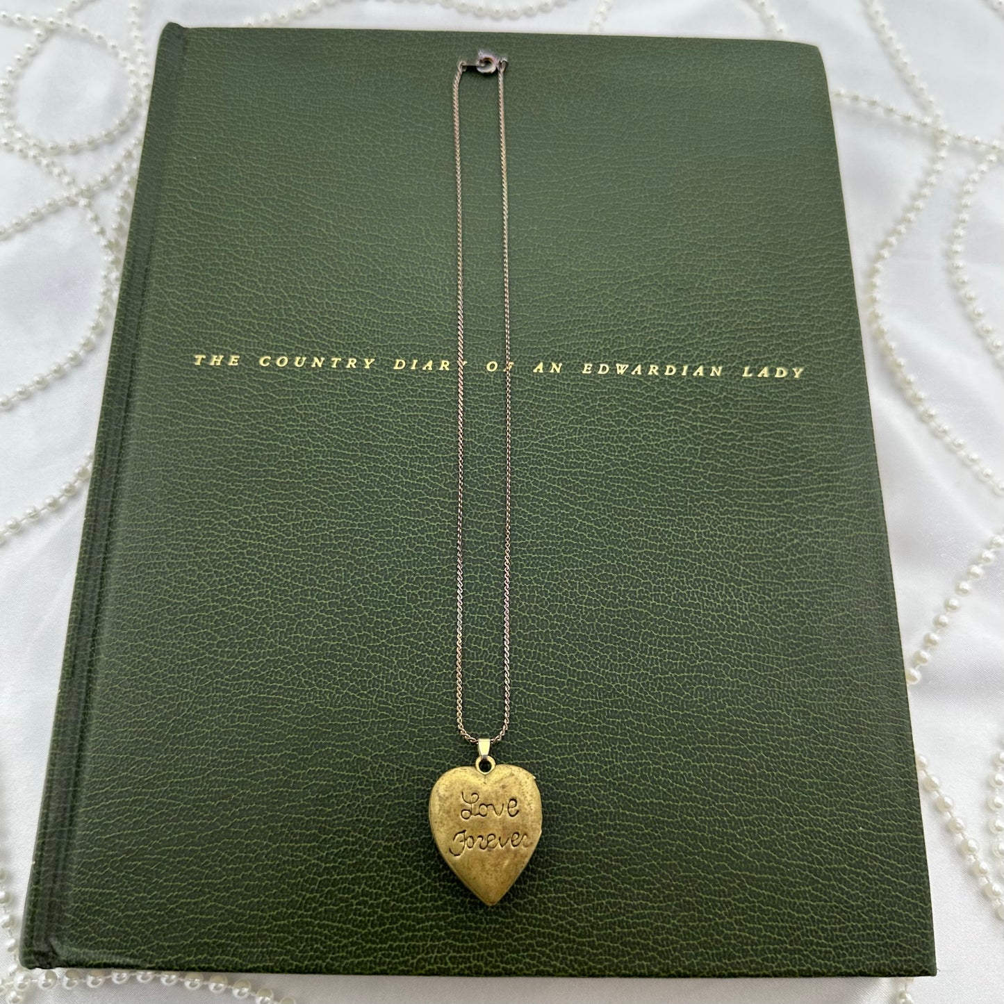 Vintage Gold “Love Forever” Heart Locket Necklace