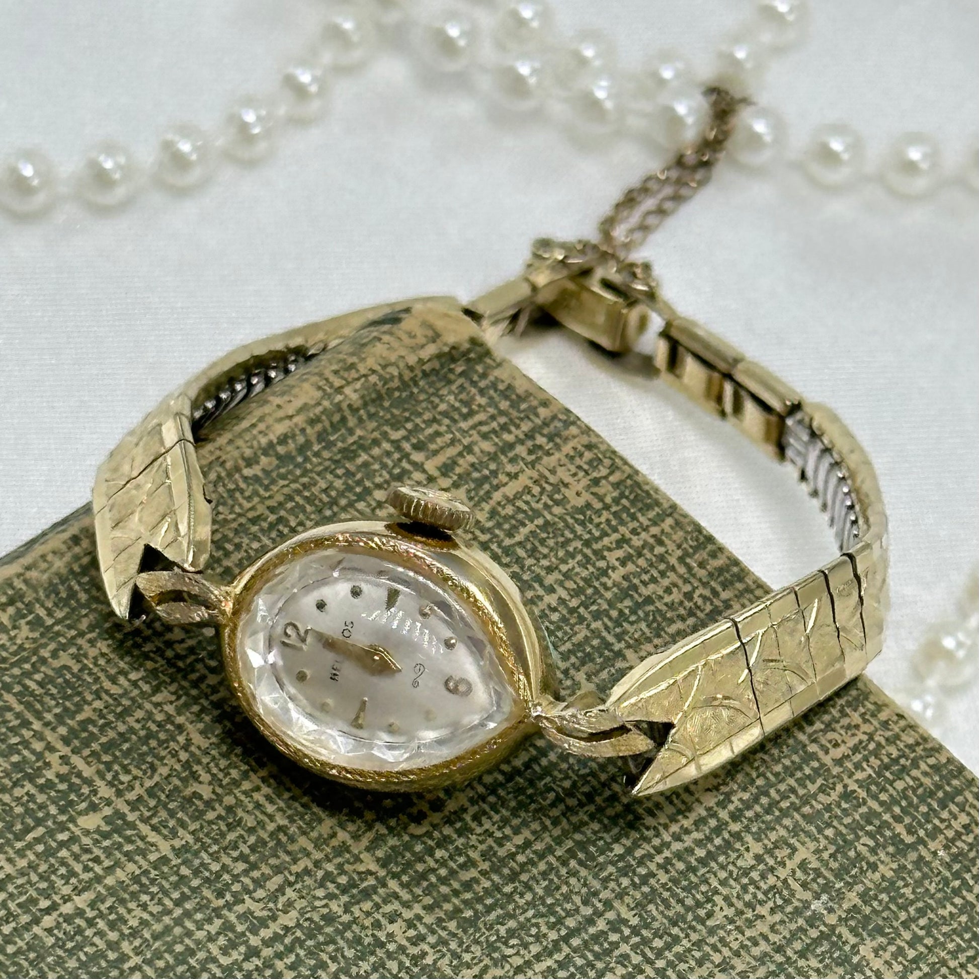 Vintage Gold Wind-Up Helbros Cocktail Watch