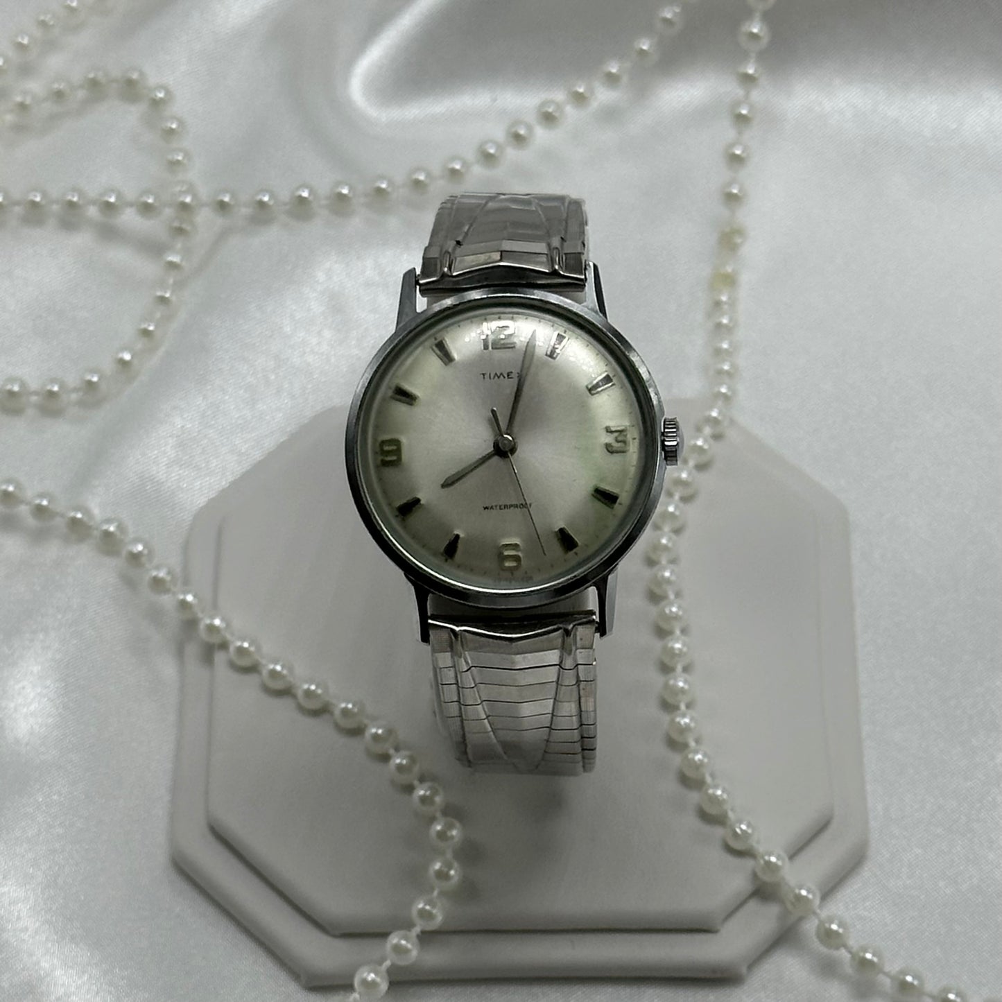 Vintage Silver Timex