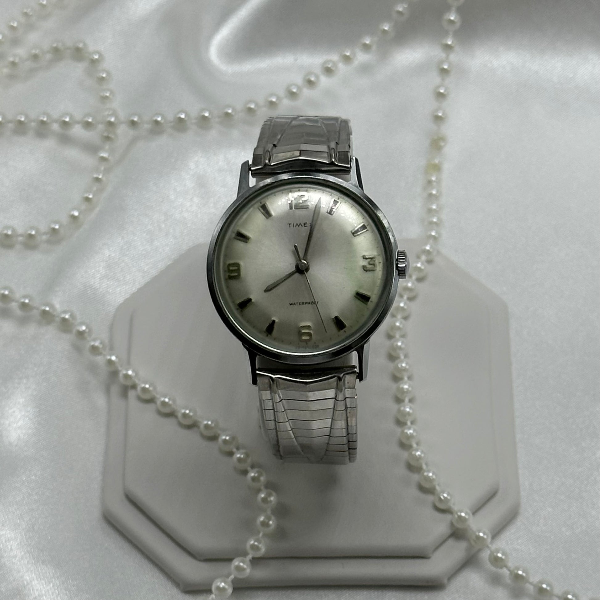 Vintage Silver Timex