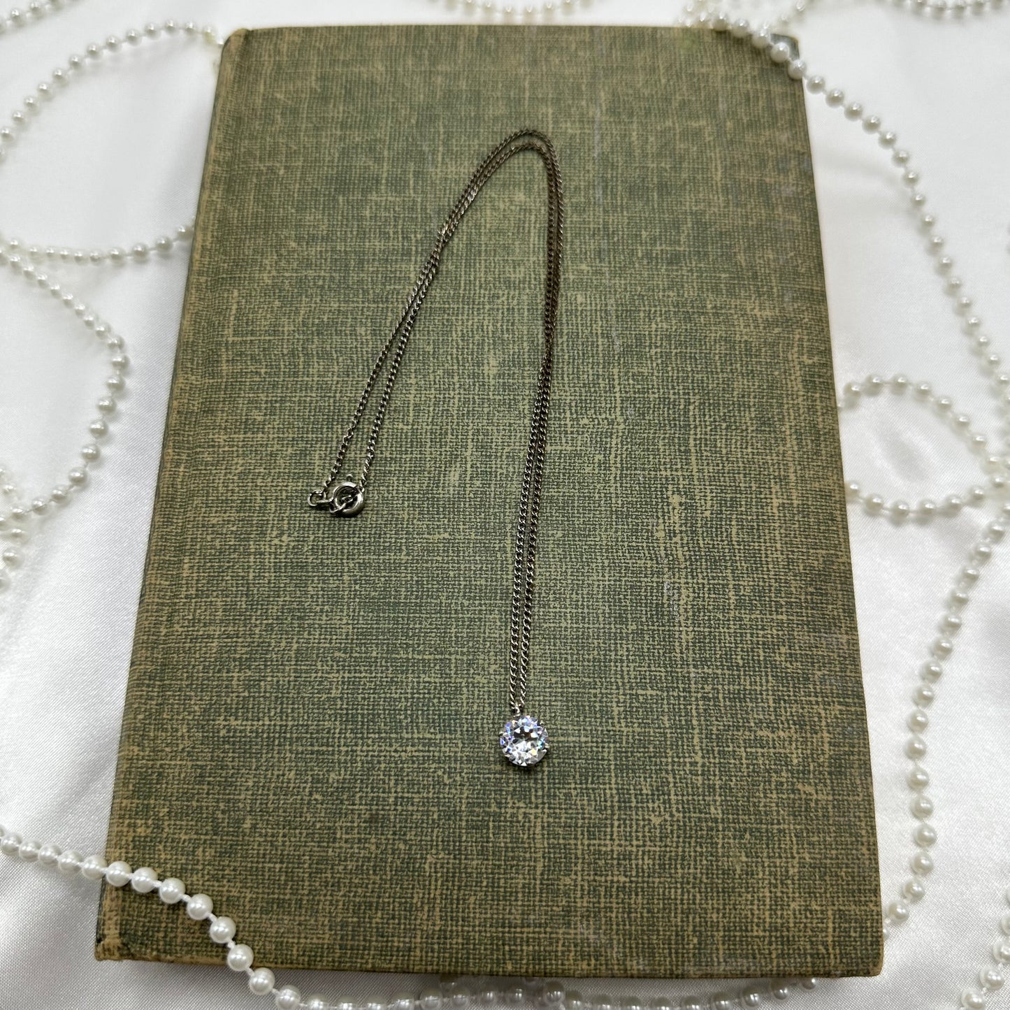 Vintage Single Stone Necklace