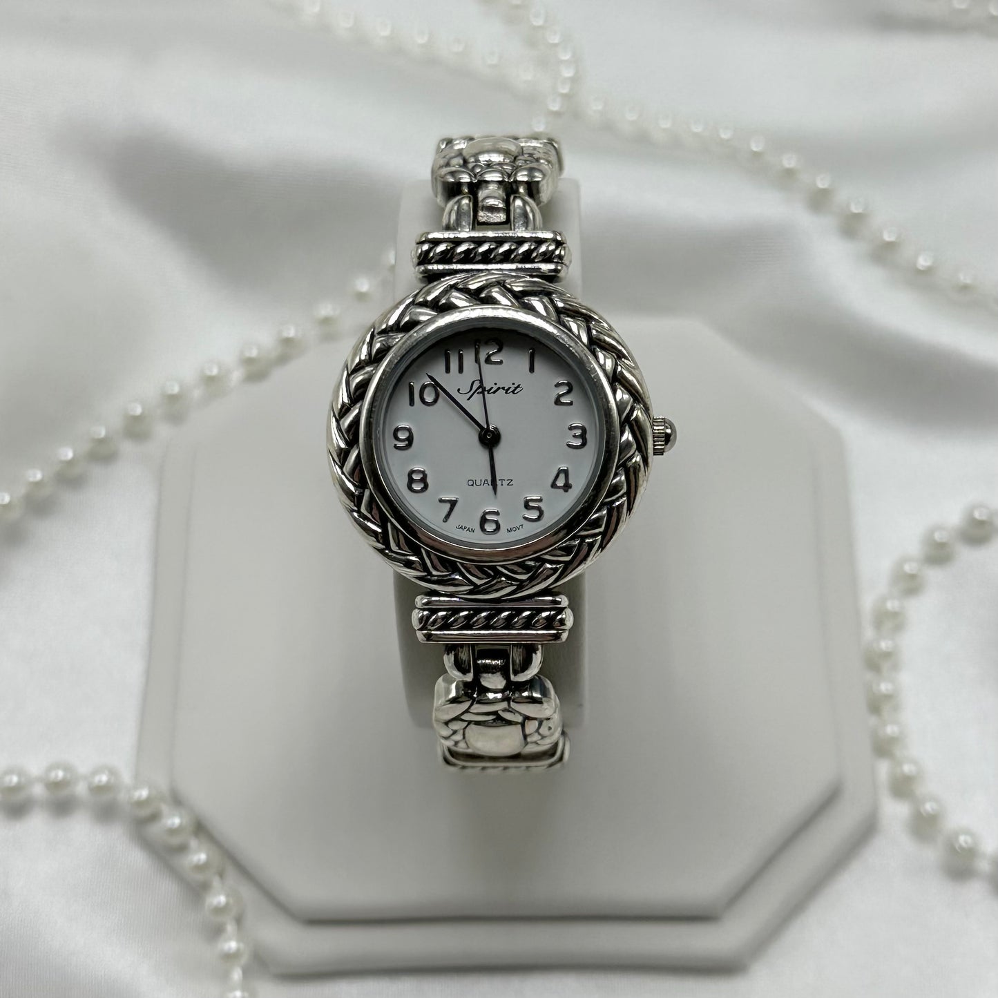 Vintage silver Spirit round dial watch