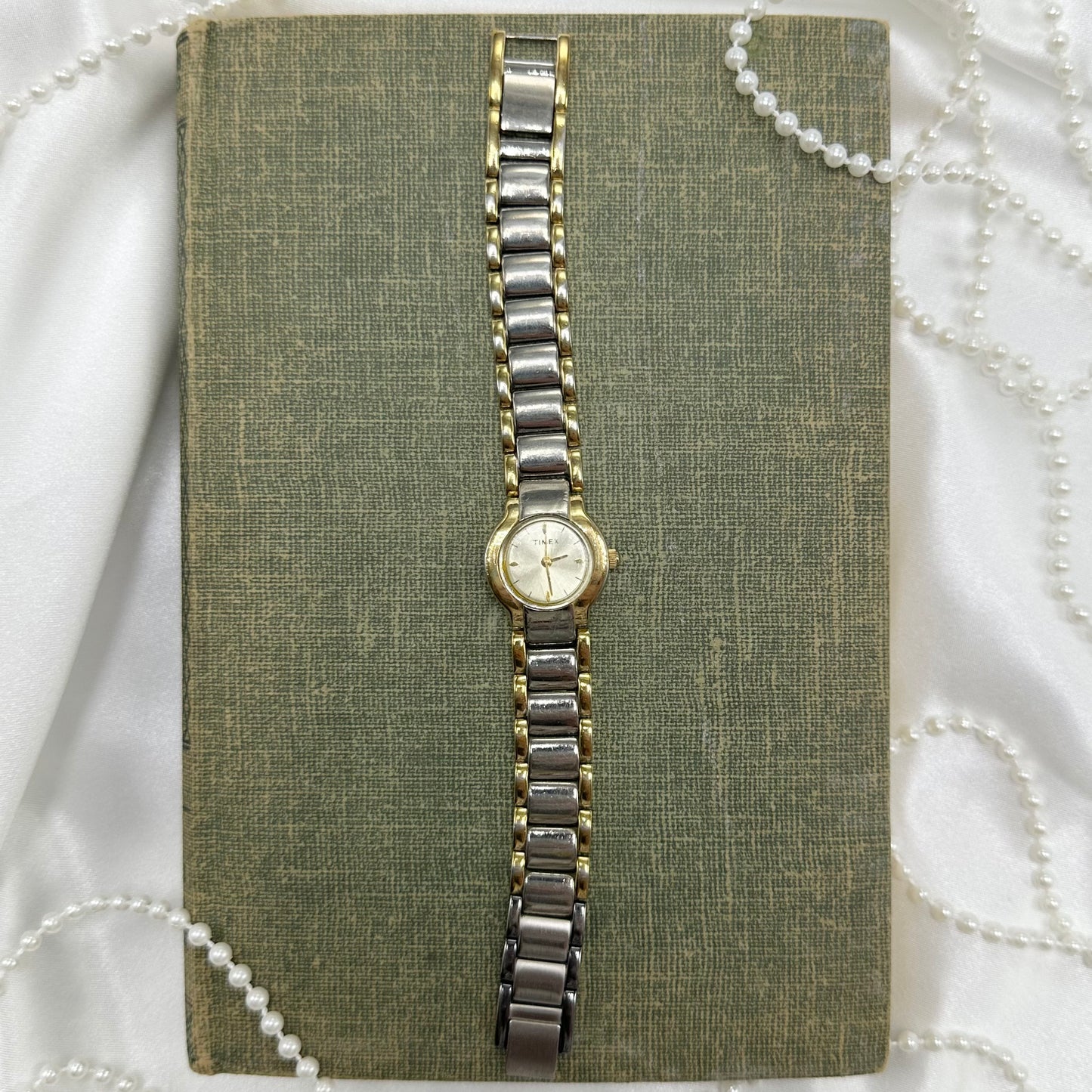 Vintage two-tone Timex watch