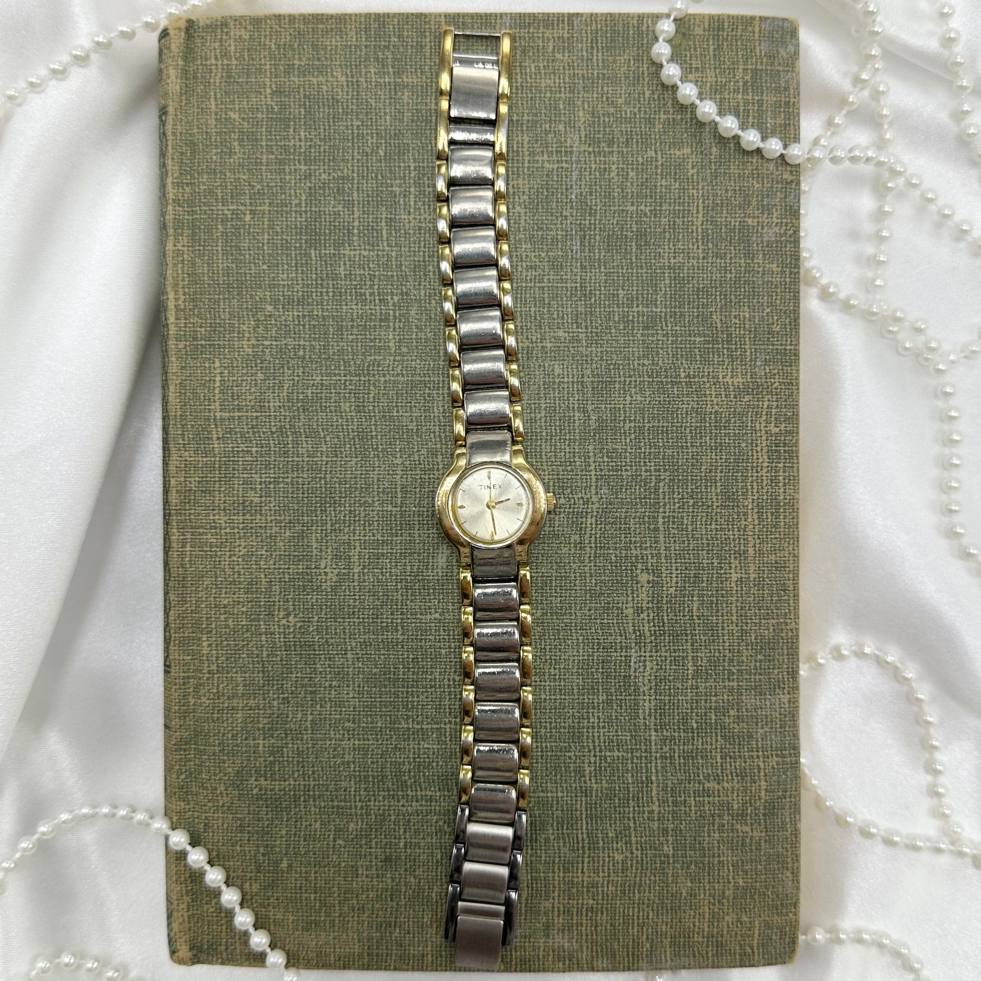 Vintage two-tone Timex watch